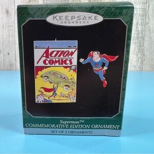 Hallmark Keepsake Ornament Superman Commemorative Edition Ornament Dated 1998